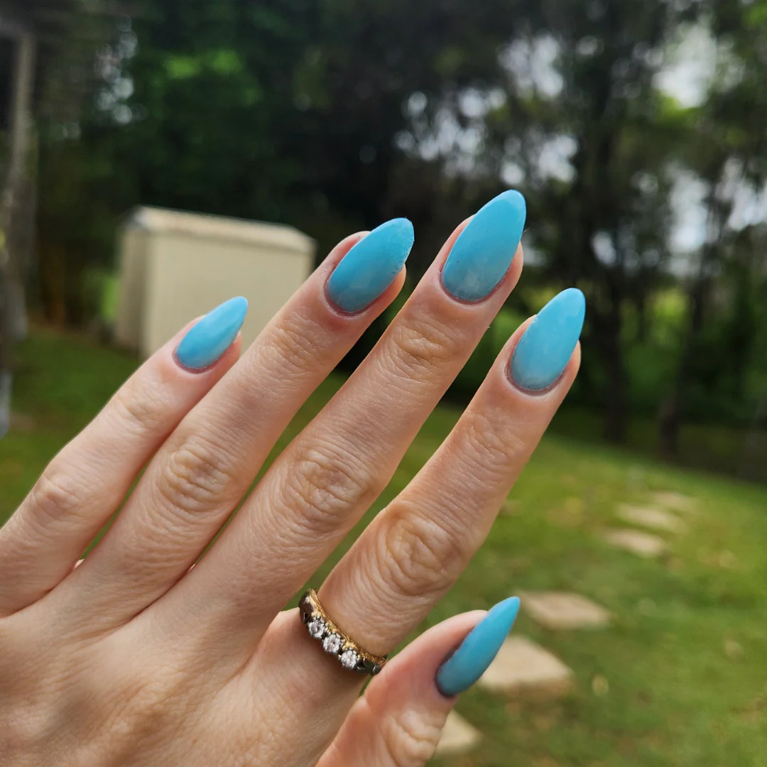 Dusty Blue - Matte Nail Powder - Image 4