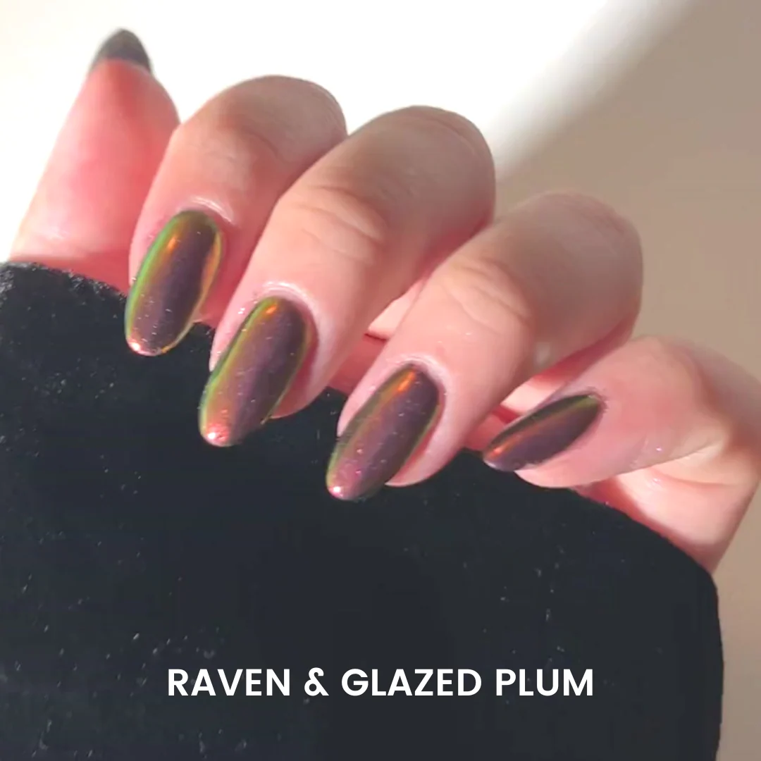 Glazed Plum - Metallic Nail Powder - Image 2