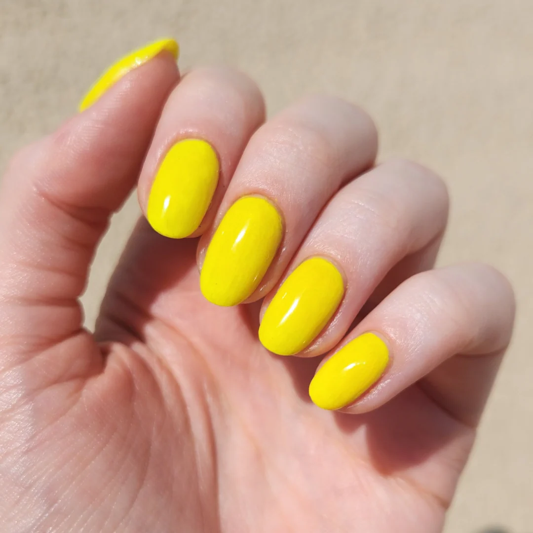 Lemon - Matte Neon Nail Powder - Image 2