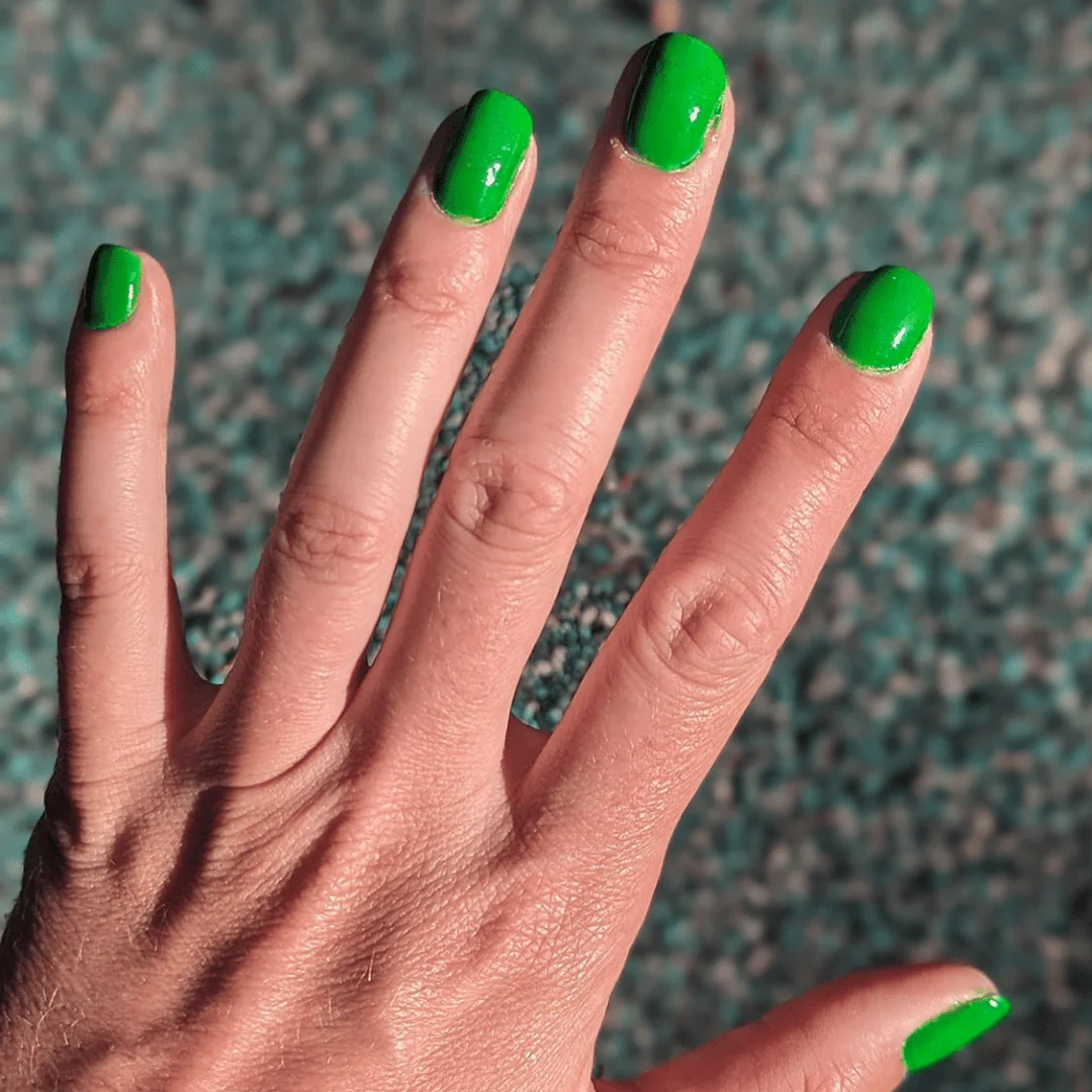 Lime - Matte Neon Nail Powder - Image 4