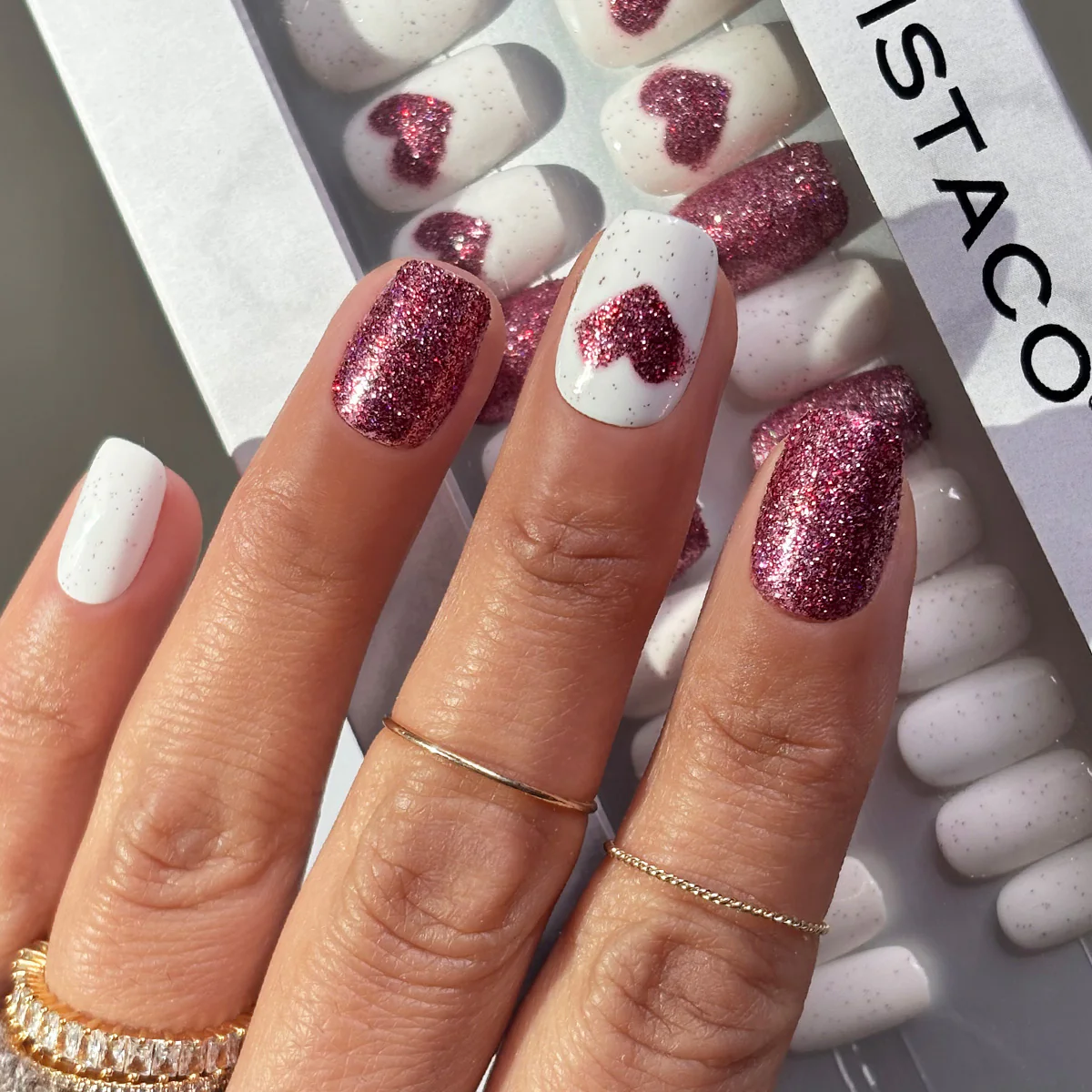 Love Story - Squoval Medium - Sustainable Nails - Image 2