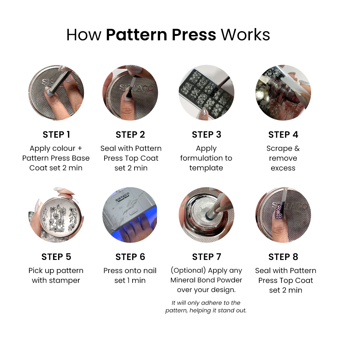 Pattern Press Nail Stamping Kit - Image 11