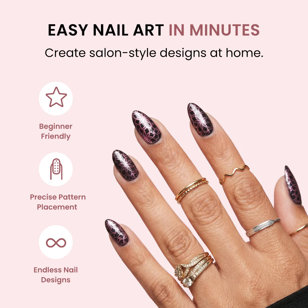 Pattern Press Nail Stamping Kit - Image 5