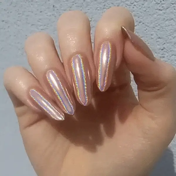 Rose Gold - Holographic Nail Powder - Image 3