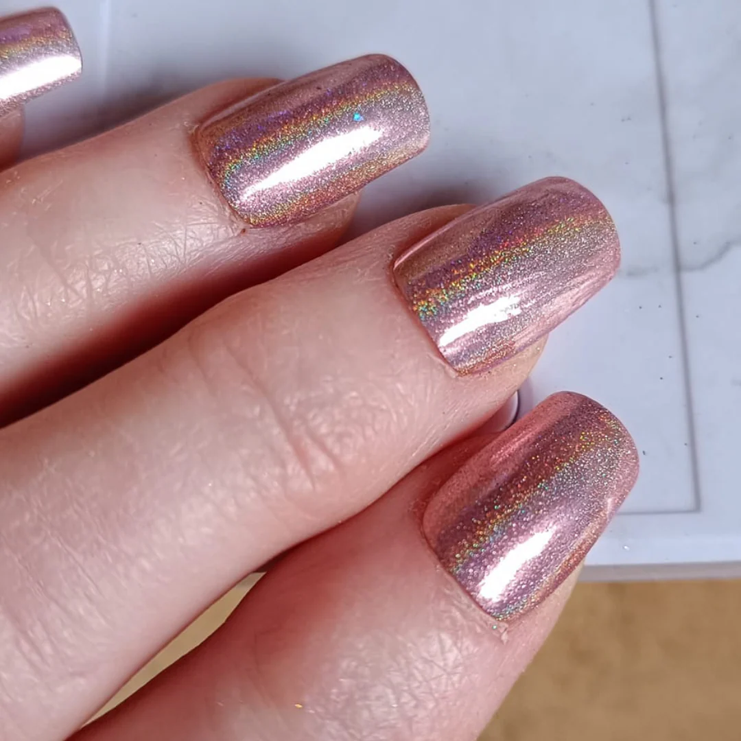 Rose Gold - Holographic Nail Powder - Image 7