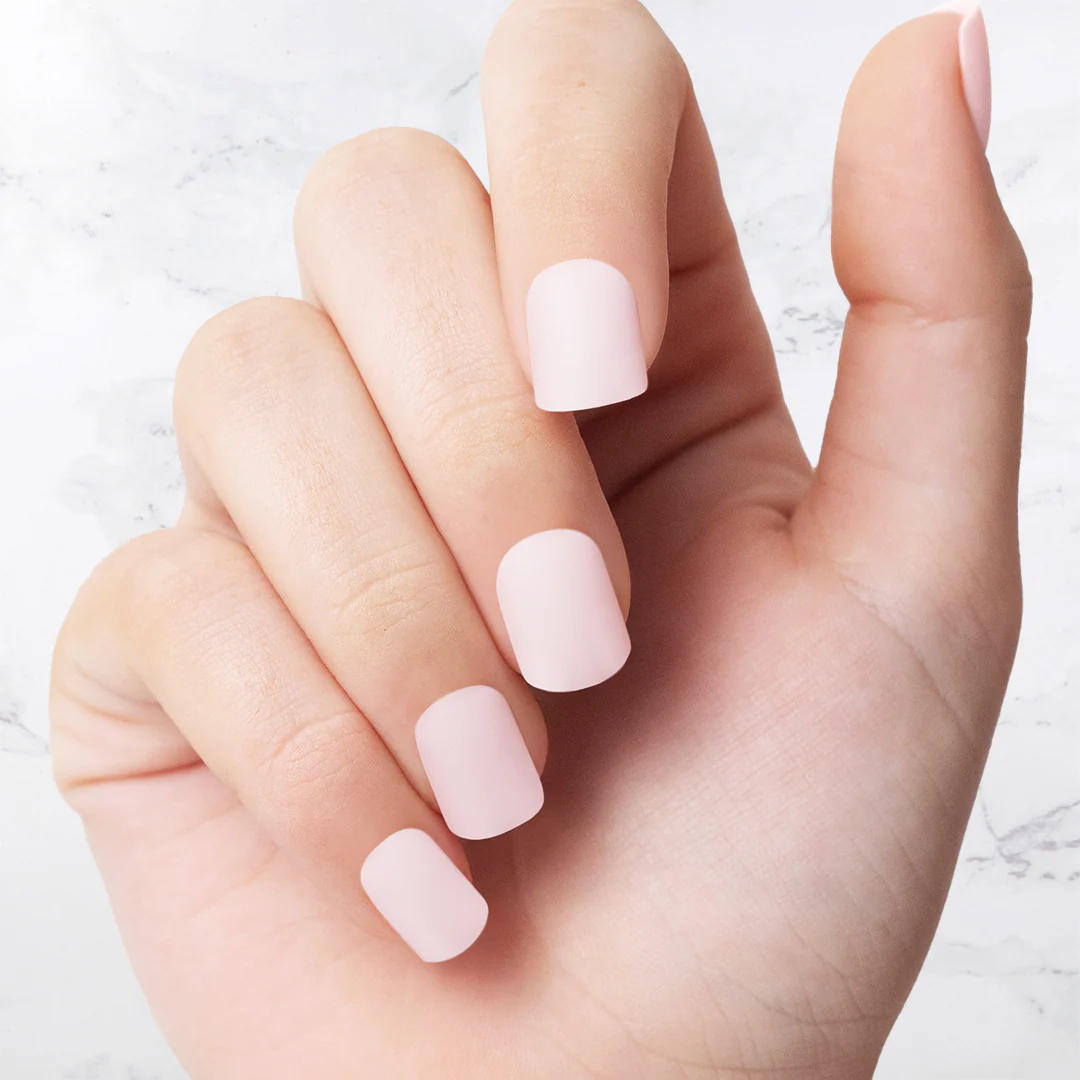 Muted Pink - Square Sustainable Nails - Image 2