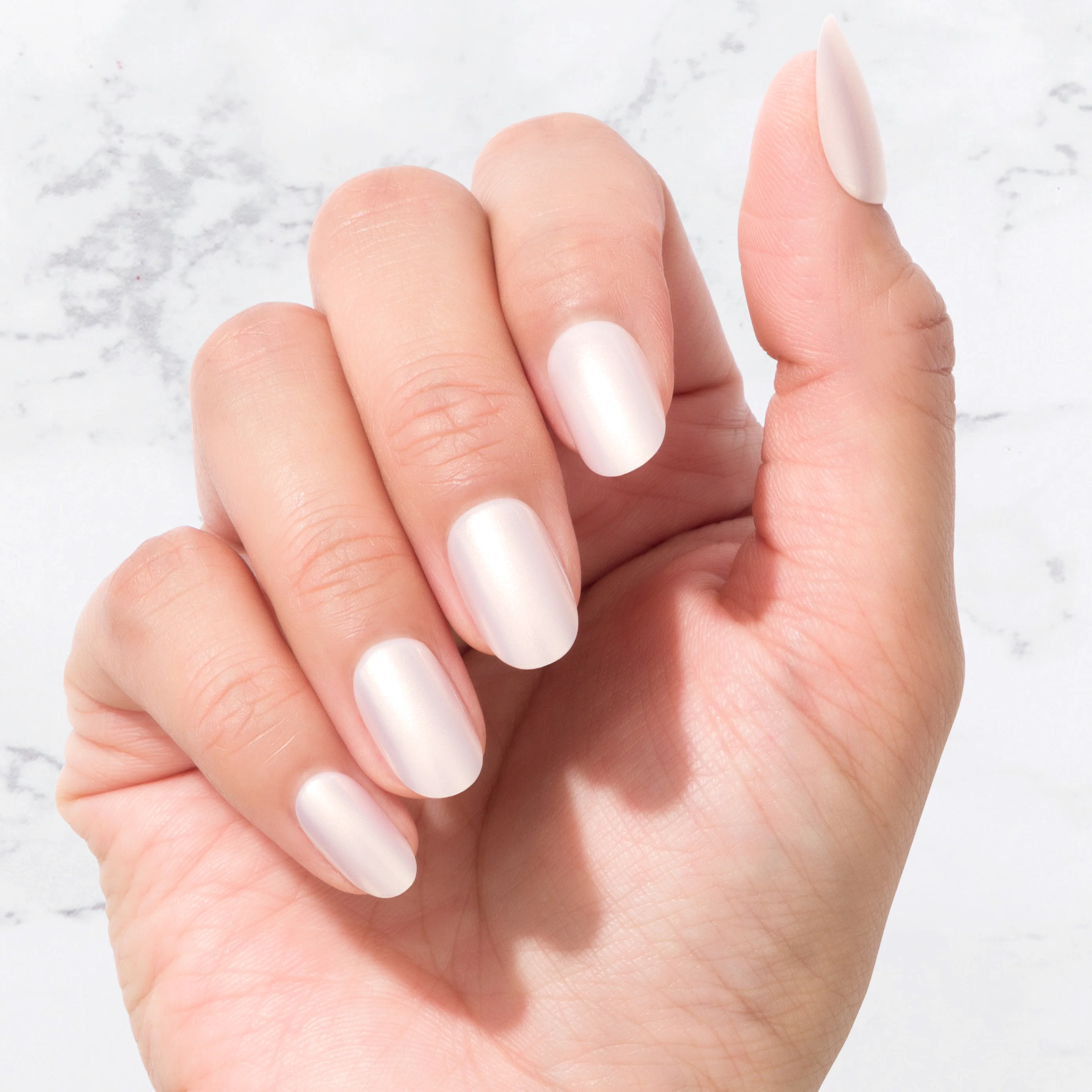 Pearlescent - Oval Sustainable Nails - Image 2