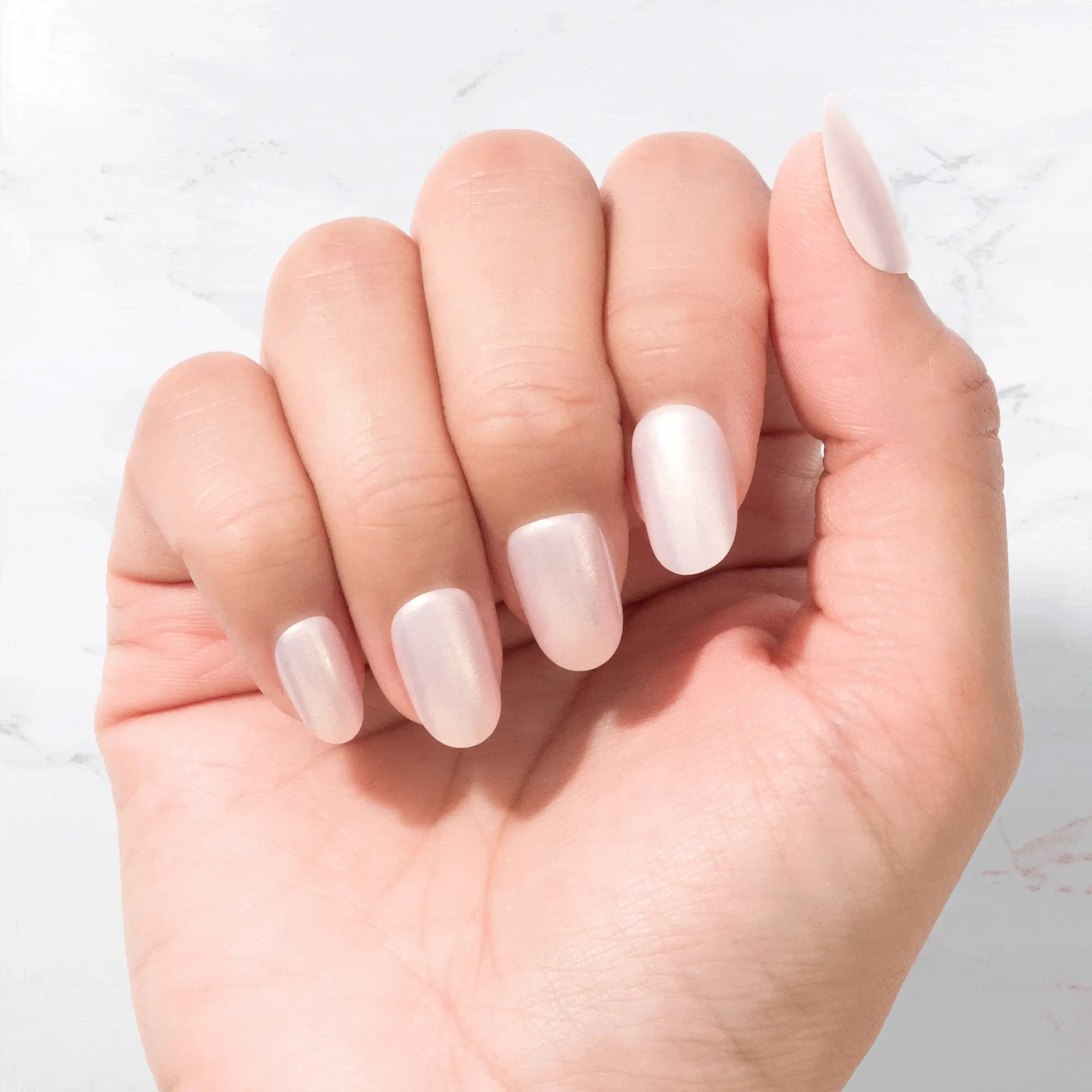 Pearlescent - Oval Sustainable Nails - Image 3