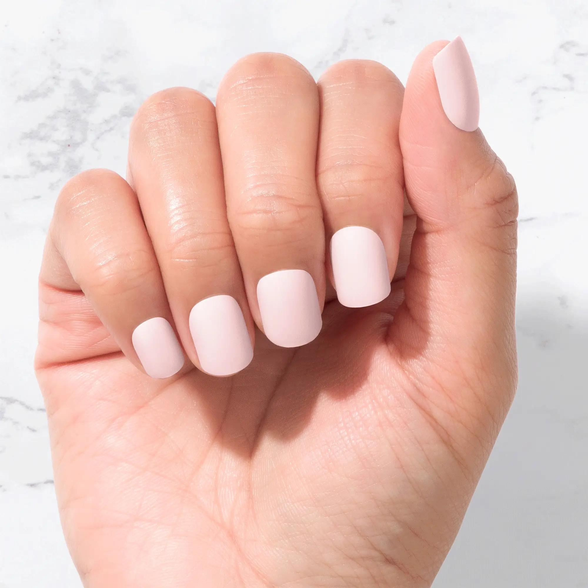 Pink Tint - Square Sustainable Nails - Image 4