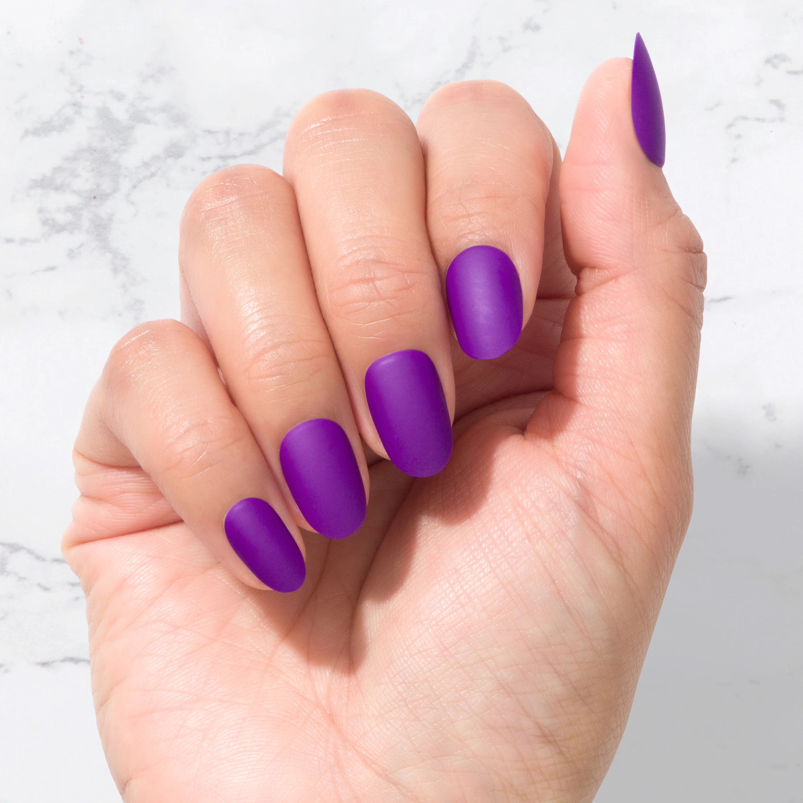 Purple Haze - Oval Sustainable Nails - Image 3