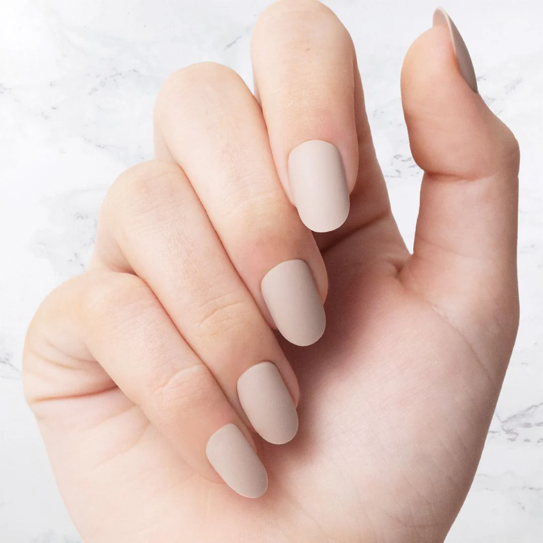 Taupe - Oval Sustainable Nails - Image 3