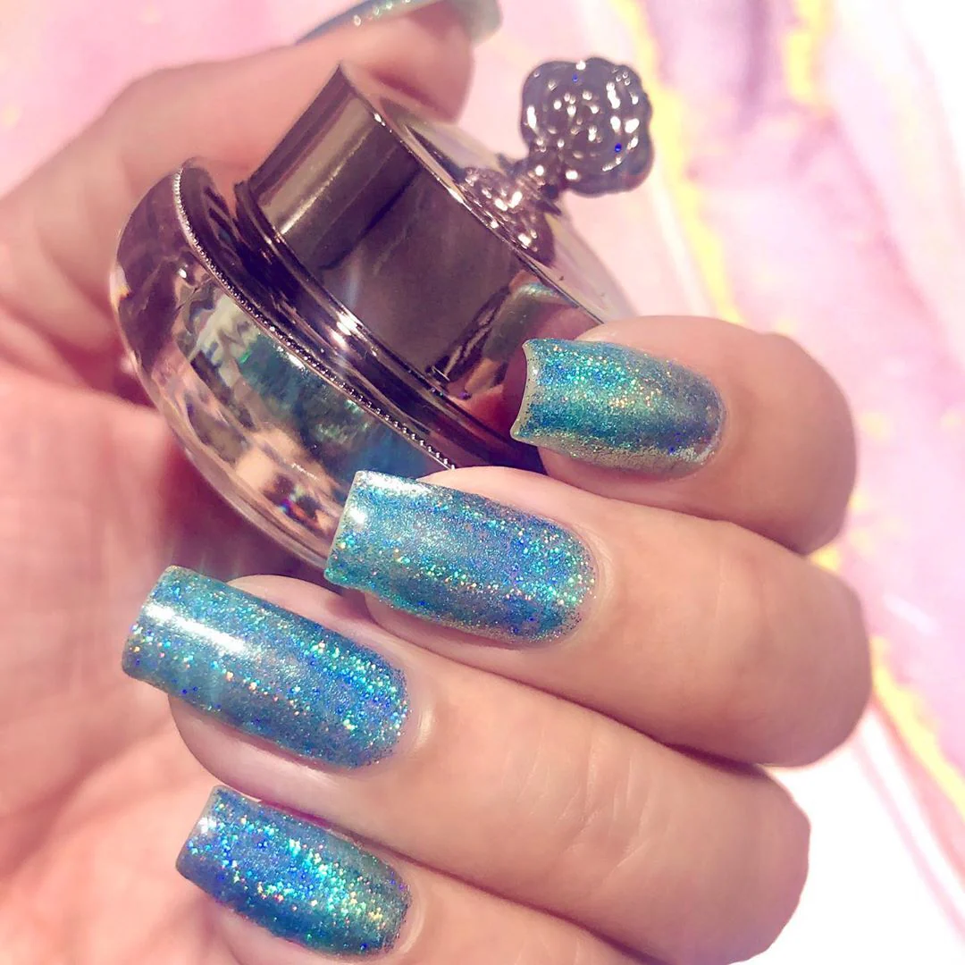 Turquoise - Holographic Nail Powder - Image 2