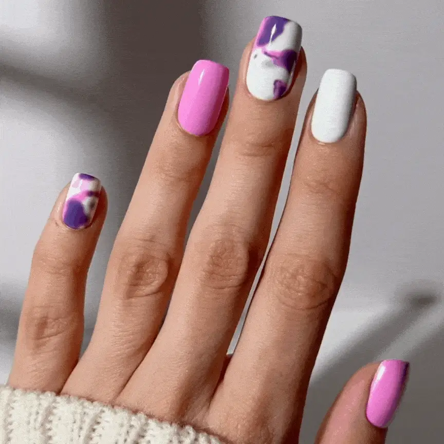 Whisper Mauve - Square Sustainable Nails - Image 2